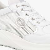 NeroGiardini Skipper T.Nora 17 T.Brill Argento Etoile Argen Lage Sneakers Dames Leer Wit