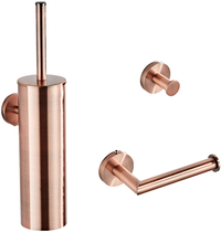 Saniclear Copper koperkleurig toilet accessoire set