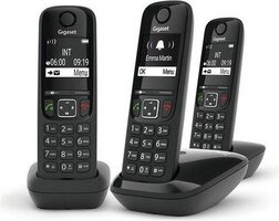 Gigaset AS690 Trio - Zwart - Draadloze Telefoon - 3 Handsets