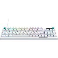 Logitech G316 X 98 gamingtoetsenbord, rapportfrequentie van 8 kHz, hot-swappable tactiele schakelaars, gasket-montage, LED-dotmatrixdisplay en draaiknop