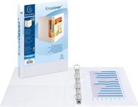 Exacompta Presentatie-ringband, A4 Maxi, wit, 4D-ring 20, rug 38 mm