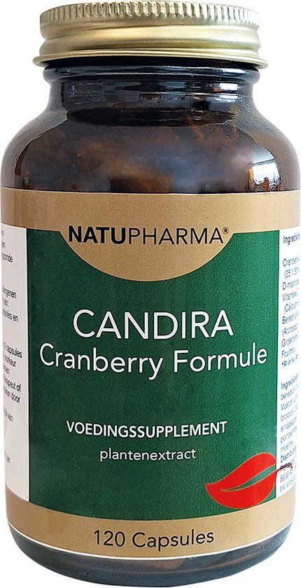 Natupharma Candira Cranberry Formule (met D-Mannose) - Blaas Formule - Voedingssupplement 120 capsules