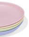 HEMA Bord Ø21.5cm kunststof - 4 stuks (multicolor)