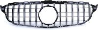 Viking Choice AP Onderdelen B.V. Auto grille - voor Mercedes C klasse W205 S205 13-18 - sport - glans zwart, chroom