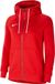Nike Dames Sweater Met Capuchon W Nk Flc Park20 Fz Hoodie, University Rood/Wit/Wit, CW6955-657, L