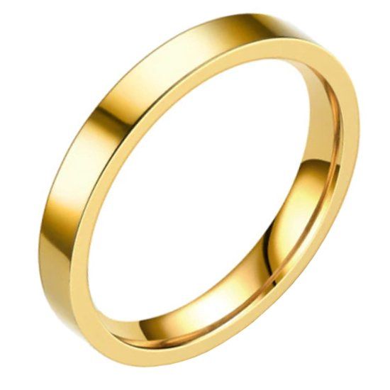 LGT JWLS LGT Jewels Smalle Stalen Ring Goudkleurig 3mm-22mm
