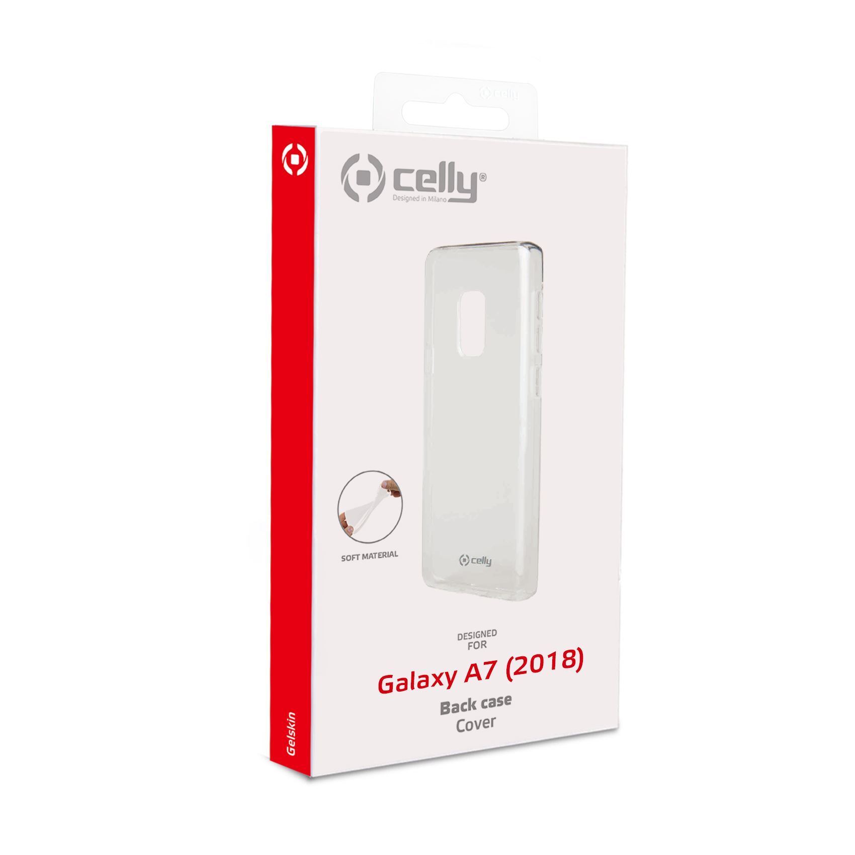 Celly Gelskin transparant / Galaxy A7 2018