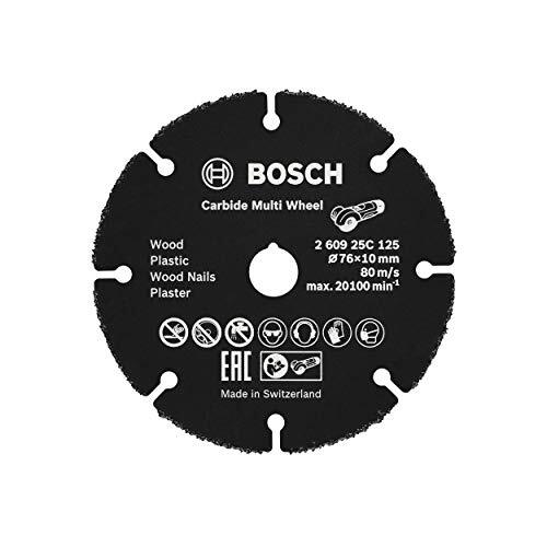 Bosch Accessories Bosch Accessories Doorslijpschijf Carbide Multi Wheel (voor hout, kunststof, gipswanden, koperen leidingen, Ø 76 mm, asgat Ø 10 mm, accessoire haakse slijper)