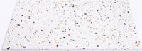 Saniclass Tops Topblad - 80x1.8x46cm - 1 afvoer - 1 kraangat - Terrazzo
