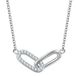 Glanzstücke München Ketting zilver 925 zilver met zirkonia 45 cm