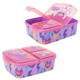 STOR Stitch Broodtrommel Kinderen 3 Vakken 2156ml - BPA Vrij Lunchbox School Kinderdagverblijf Basisschool