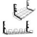 Kabelbeheerlade, SolidHand Kabelbeheerlade, niet-boren onder bureau, klem-op metalen draadorganizer voor kantoor/thuis HDWR SolidHand-CM01