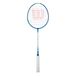 Wilson Champ 90 Badmintonracket met dynamisch frame voor verhoogde sterkte, levendig tweekleurig design, voorgespannen geleverd, kleur: blauw/wit, maat 3