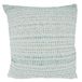 SARO LIFESTYLE Celeste Collection geweven lijn kussensloop, 22" x 22", Aqua