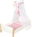 Roba Poppenbed Meisjes 52 X 30 X 60 Cm Hout/polyester Wit/roze