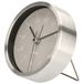 Gerimport Réveil analogique - argent/gris - aluminium/verre - 9 x 2,5 cm - modèle à poser