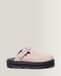 Dr. Martens Suède Mules Plateformes Zebzag en Daim À Brides en Rose, Taille: 39