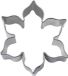 Städter Narcis Cookie Cutter, 4.5 cm, Stainless Steel, Silver