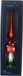 Decoris Piek glas l8b8h31 cm rood