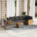 Maison Exclusive - Salon de jardin 7 pièces avec coussins gris en polyrotin