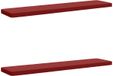 vidaXL - 2-delige - Coussin de banquette - VUGHT - 2 - pièces - 100% - Polyester - Vin rouge