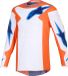 Alpinestars Fluid Grid Motorcross trui Oranje/blauw Maat M