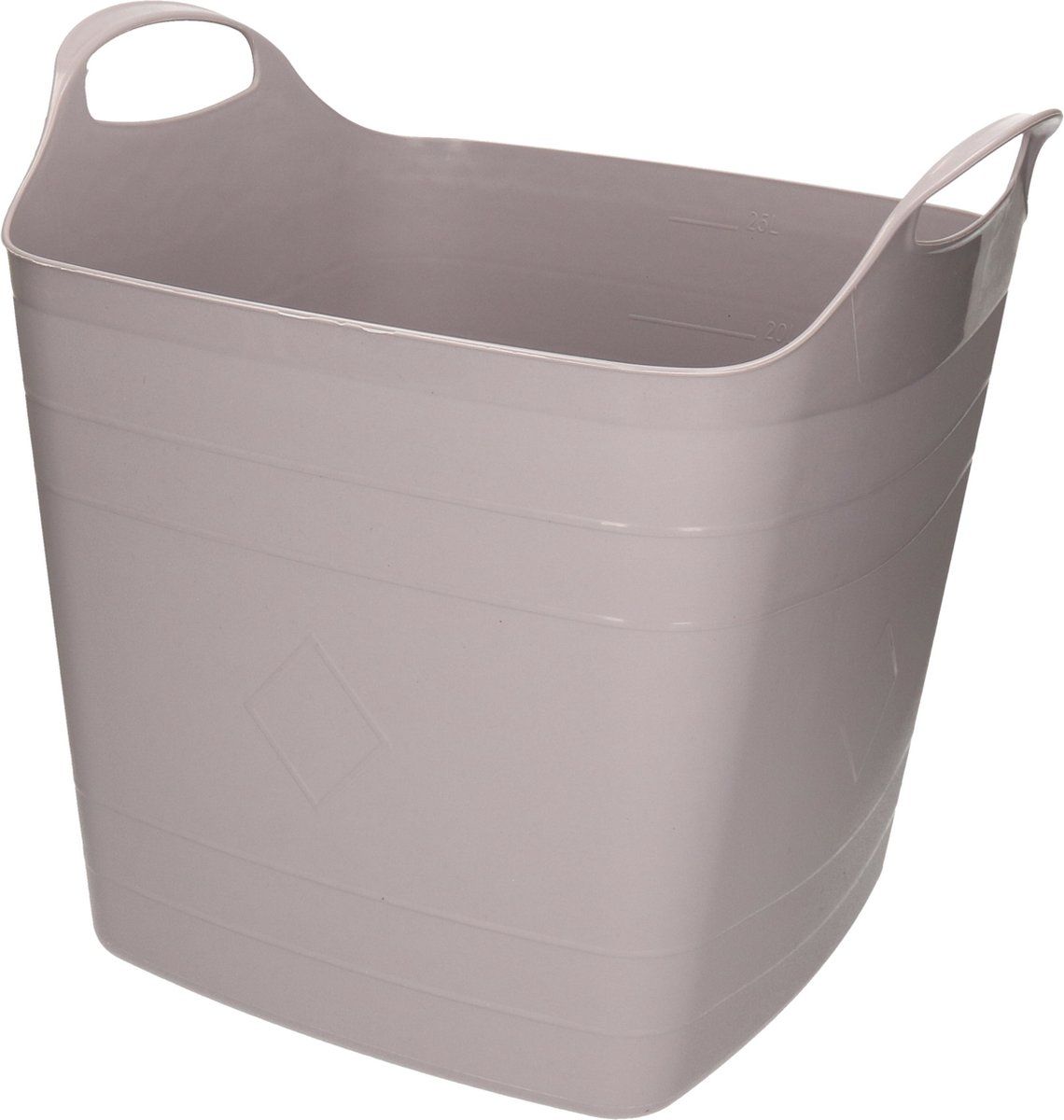 Bathroom Solutions Kuip - flexibel - emmer/wasmand - grijs - 25 liter