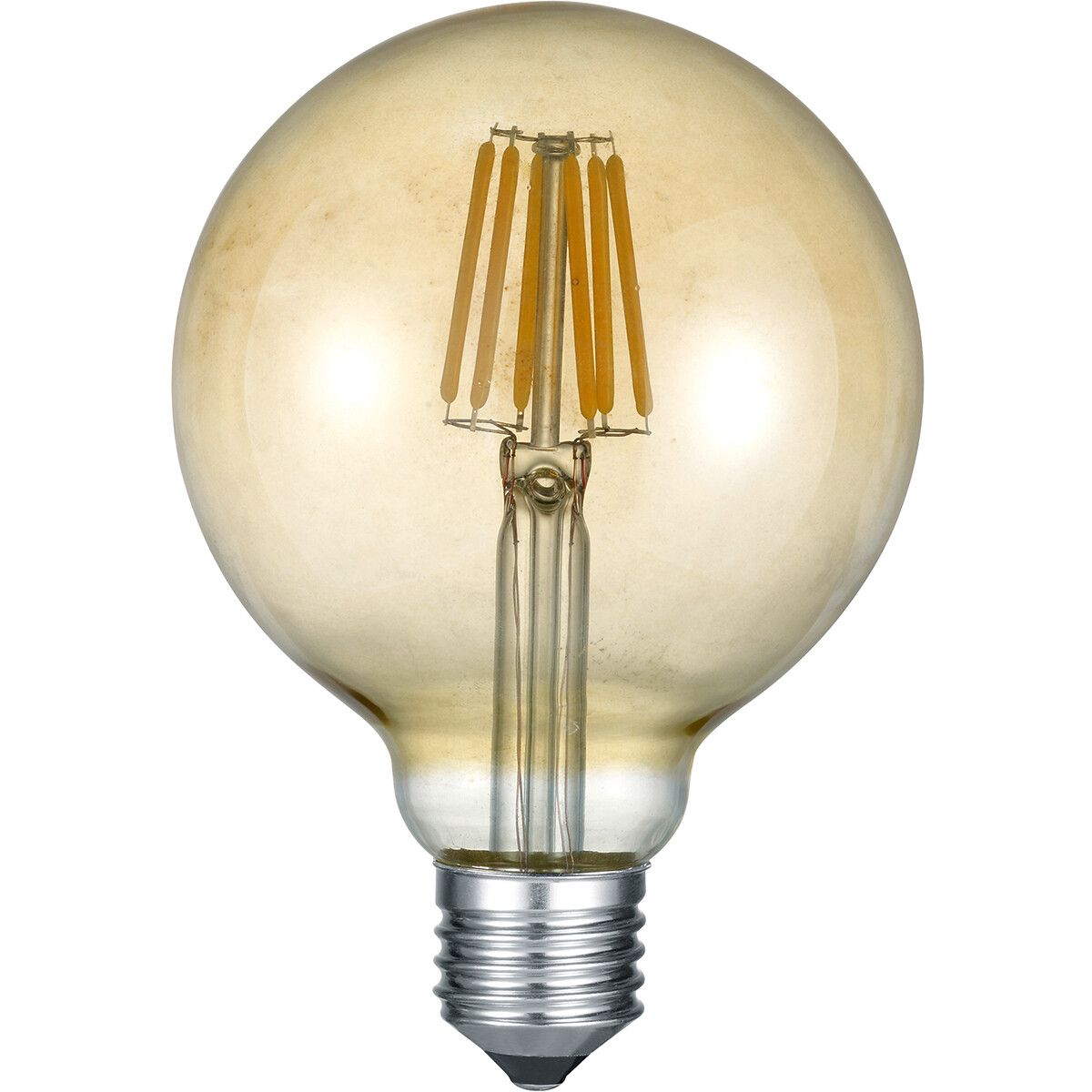 BES LED Filament Lamp - Trion Globin - E27 - 8W - 2700K - Amber - Dimmable