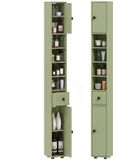 Kleankin Badkamer vloer kast - Spaanplaat - 20L x 20B x 180H cm - Groen