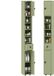 Kleankin Badkamer vloer kast - Spaanplaat - 20L x 20B x 180H cm - Groen