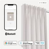 Motionblinds Slimme Gordijnrail – Smart Gordijn – Bluetooth, Draadloos & App-bediening Pull-Start Functie – USB-C Oplaadbaar – 160 cm