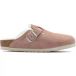Birkenstock Boston Sabots en cuir suédé avec fourrure d'agneau pour femme