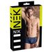 NEK - Boxer noir à lacets avec empiècements en résille (bleu) - M