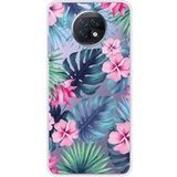 Xiaomi Redmi Note 9T 5G Tropical aquarelle bedrukt siliconen hoesje