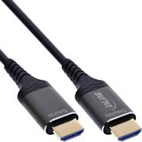 InLine® HDMI AOC-kabel, Ultra High Speed HDMI-kabel, 8K, aluminium, 40 m