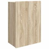 vidaXL Wandkast Sonoma Eiken 66 x 34,5 x 92 cm Bewerkt hout