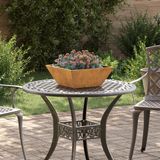 vidaXL Plantenbak - 5 stuks - Roestkleurig - Staal - 40 x 40 x 15 cm