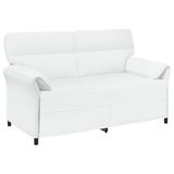 vidaXL Bank 100% polyester metalen frame MDF, Multiplex