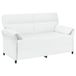 vidaXL Bank 100% polyester metalen frame MDF, Multiplex