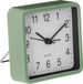 Atmosphera Wekker/alarmklok Dawn - mintgroen - kunststof - 8 x 8 cm - met standaard - batterij voeding