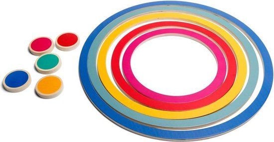 BS Toys 5 Hoepelspellen - Houten Kinderspel - Educatief