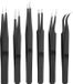 Goobay Pincet set - 6 stuks - Zwart