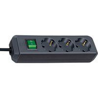 brennenstuhl Eco-Line - Stroomstrip - uitgangen: 3 - 5 m kabel - zwart