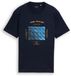 Tom Tailor T-shirt met fotoprint Heren Maat S sky captain blue