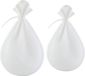 Sac à pétrir en silicone - 2 pièces - Sac à pâte - Pétrin - Machine à pâte - Sac à pâte en silicone - Sac à pâte pour pain - 37 x 26 cm - 29 x 19 cm - Blanc - Mélangeur à pâte