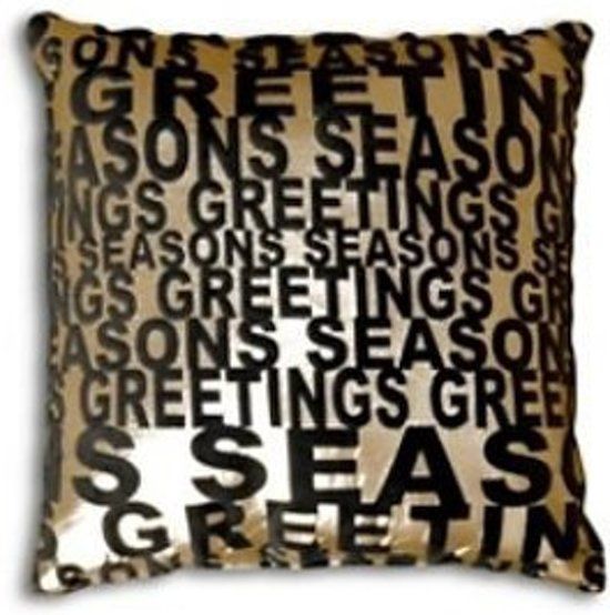 Essenza Sierkussen Seasons Greeting - 43x43 cm - Gold