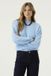 Garcia Dames Effen Trui Blauw Lange mouw
