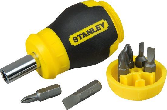 Stanley Multibit Stubby Schroevendraaier 0-66-357