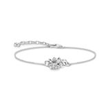 THOMAS SABO Damen Armband Handgearbeitete Krone und Ring mit „FOREVER TOGETHER“ Gravur in 925 Sterlingsilber, Gr. 16cm-19cm, A1982-643-14-L19V