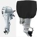 GaiRen Outboard Motor Cover Heavy Duty Waterproof Engine Cover Thick Polyester Fabric Black Up to 15HP